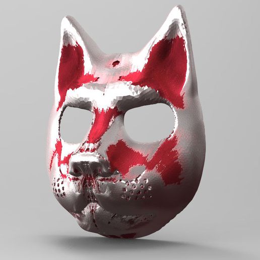 maske kedi 3D print model - Mito3D