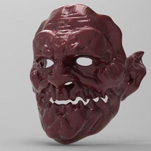 mask - demon 3d print model - Mito3D