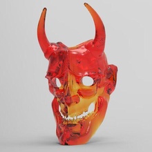 masque hannya2 3d print model - Mito3D