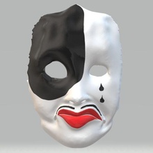 maske venedik ay renk Sanat 3d print model - Mito3D
