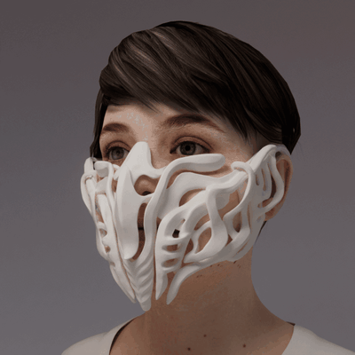 maske 2024 kemikler moda ağız koruyucu korku gözlük göz koruma kılık değiştirme fantezi sanat korona kovid tasarım korumak örtmek kılıf 3d print model - Mito3D