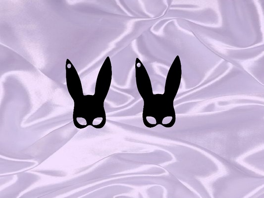 maschera coniglietto orecchino portachiavi collana cerchio orecchini gioielleria accessori fascino animale estetico 3d print model - Mito3D
