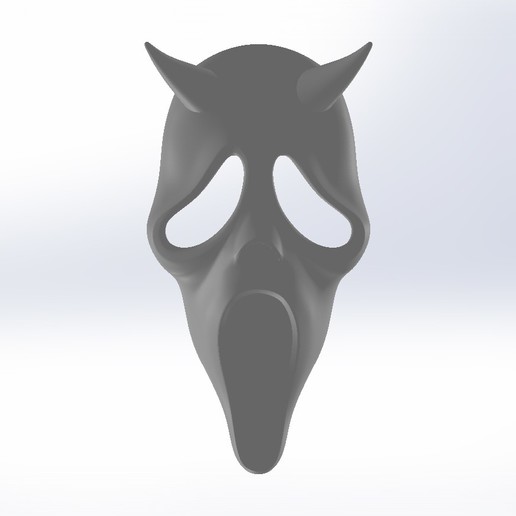 3D Printable Mask Display Stand by Fabio Bautista