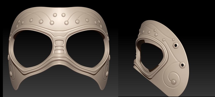 mask fantasy Art mask face fantasy free  3d print model - Mito3D