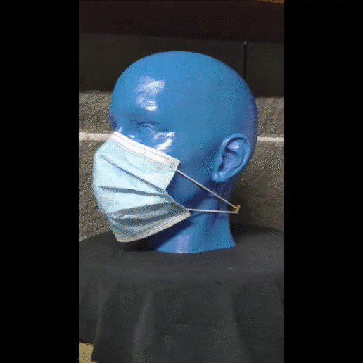 mask holder tool protection coronavirus clothing medical 3D print model - Mito3D