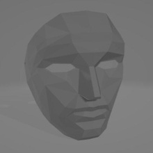 maske Önder kalamar oyun 3d print model - Mito3D