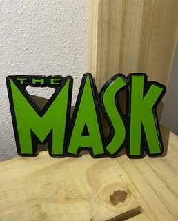 maschera logo jim carrey 3d print model - Mito3D