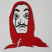 maske dali casa Paso - heykel 2d sanat dekorasyon 3d print model - Mito3D