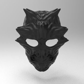 maschera voronoi cosplay 3d print model - Mito3D