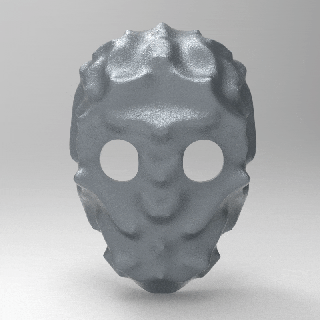maschera maschera voronoi cosplay Halloween Halloween maschera arte voronoi maschera viso deco designare parametrico parametrico utile moda maschera cosplay scultura scultura Creatore 3d print model - Mito3D