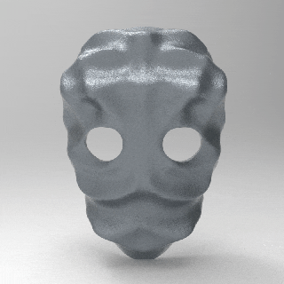 maschera maschera voronoi cosplay Halloween Halloween maschera arte voronoi maschera viso deco designare parametrico parametrico utile moda maschera cosplay scultura scultura Creatore 3d print model - Mito3D