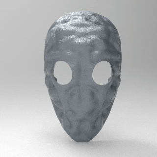 maschera voronoi cosplay Halloween arte viso deco designare parametrico utile moda scultura Creatore 3d print model - Mito3D