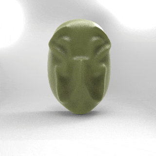 mask voronoi cosplay halloween art face deco designate parametric useful fashion sculpture creator 3d print model - Mito3D