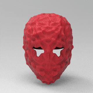 maschera maschera voronoi cosplay Halloween Halloween maschera arte voronoi maschera viso deco designare parametrico parametrico utile moda maschera cosplay scultura scultura Creatore 3d print model - Mito3D