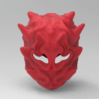 maschera maschera voronoi cosplay Halloween maschera arte voronoi maschera viso deco designare parametrico parametrico utile moda maschera cosplay scultura scultura Creatore Halloween 3d print model - Mito3D
