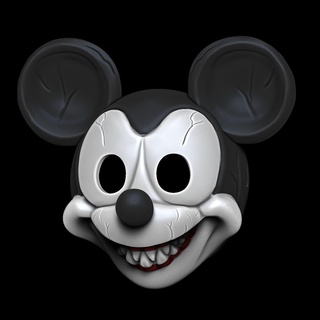 máscara Mickey ratón casco dibujos animados disney usable estatua escultura traje cabeza 3d print model - Mito3D