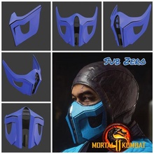 mask mortal kombat 11 - ice tears armor helmet cosplay mk11 mkx mk9 scorpion sub zero reptile noob saibot ermac chamilion smoke 3d print model - Mito3D