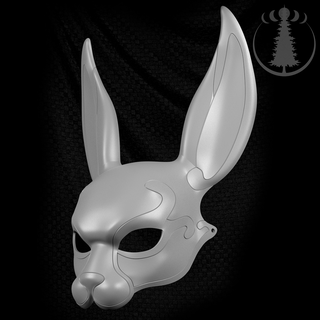 mascarar Coelho masculino fêmea variantes animal cosplay orelhas mascarada Bruxas traje capacete brinquedo festa 3d print model - Mito3D