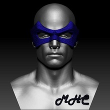 masque de robin 02 jeu l'imprimante cosplay dcde marvel batman 3d print model - Mito3D