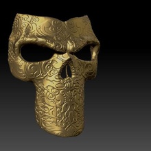 mask skull art cosplay halloween 3d print model - Mito3D