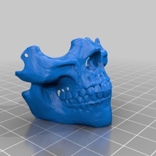 maske kafatası moda baş 3d print model - Mito3D