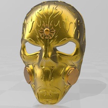 maske kafatası deco covid-19 sanat covid 3d print model - Mito3D