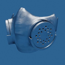 mask v2 gadget filter protection 3d print model - Mito3D