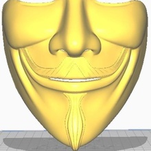 maske v intikam maskesi gadget vendetta 3d print model - Mito3D