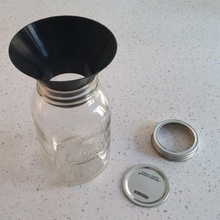 mason jar entonnoir la maison les articles ménagers 3d print model - Mito3D