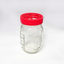 mason jar utility lid home object pen pencil toothbrush vase 3d print model - Mito3D