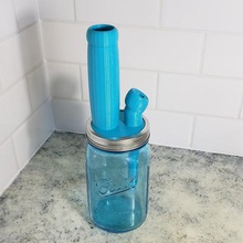 mason jar tubo di acqua bong casa il tabacco la marijuana pot cannabis vaso dell'acqua erbaccia 3d print model - Mito3D