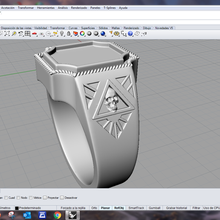 mason ring 3d print model - Mito3D