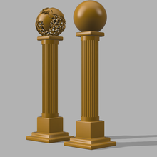 maçonnique colonne maçonnerie temple tempérer 3d print model - Mito3D