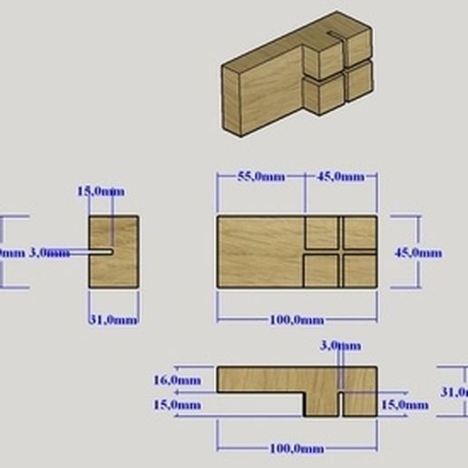 duvarcılık bloklar araç 3D print model - Mito3D