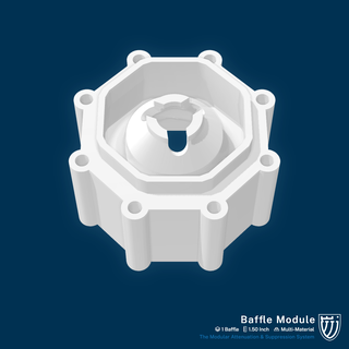 Masse baffle module 150 suppresseur 3d print model - Mito3D