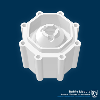 Masse baffle module 200 suppresseur 3d print model - Mito3D