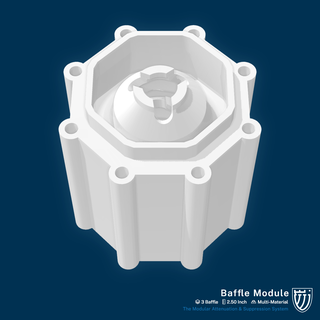Masse baffle module 250 suppresseur 3d print model - Mito3D