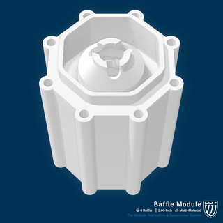Masse baffle module 300 suppresseur 3d print model - Mito3D