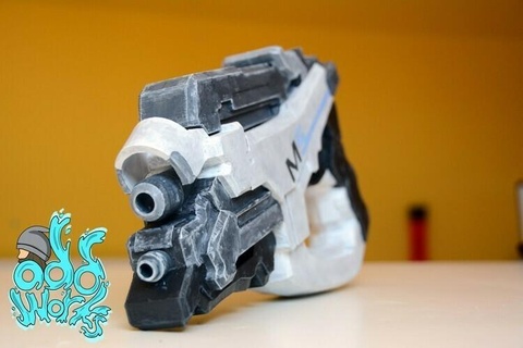 masa efecto m5 falange pistola bioware sci fi accesorios cosplay disfraz 3d print model - Mito3D