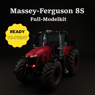 Massey Ferguson 8s mf 265 tracteur ferme agriculture rc fente revell tamiya moulé pression roues chaudes échelle scalemodel nucléaire 3d print model - Mito3D