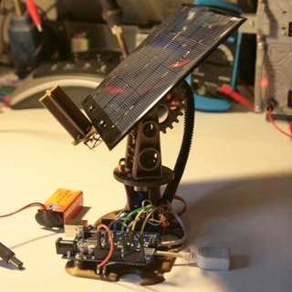 mast2a mini arduino solar tracker 2 axis diy tools makers 3d print model - Mito3D