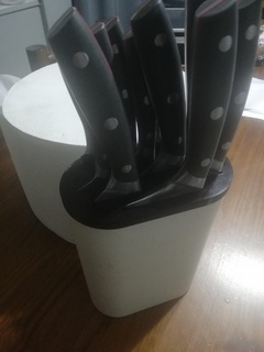usta şef bıçak konteyner kapak blok kayıt etmek Kulp destek 3d print model - Mito3D