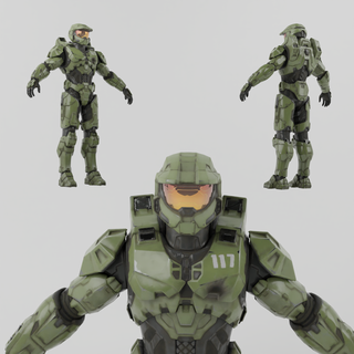 master chief lowpoly rigged halo xbox haloinfinite haloreach masterchief gaming halowars odst gamer xboxone haloce industries memes videogames halomemes halomcc bungie microsoft guardians spartan 3d print model - Mito3D