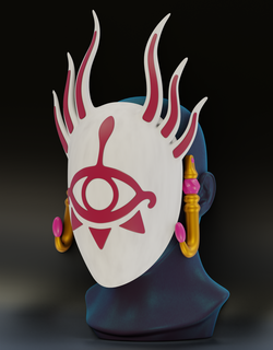 maestro kohga maschera zelda gioco arte cosplay mestiere carattere respiro selvaggio 3d print model - Mito3D