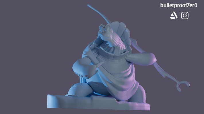 maestro oogway statua arte kung fu panda ieri is storia domani mistero 3d print model - Mito3D