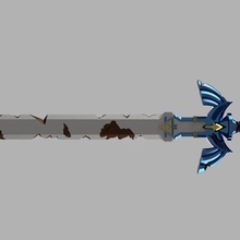 maestro spada gioco leggenda zelda collegamento respiro selvaggio nintendo 3d print model - Mito3D