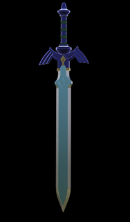 usta kılıç Zelda bağlantı nefes vahşi gözyaşları krallık efsane heykel 3d print model - Mito3D