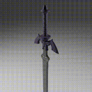 mestre espada lágrimas reino fácil impressão substituível lâmina arte lenda zelda ligação corrompido corroído 3d print model - Mito3D