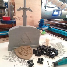 master sword stone stand game zelda props 3d print model - Mito3D