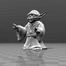 master yoda art creatures toy thing starwars sculpture satar wars model 3d print model - Mito3D